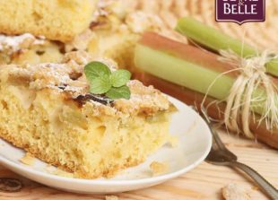 Recipe rhubarb cake with Sevre & Belle butter